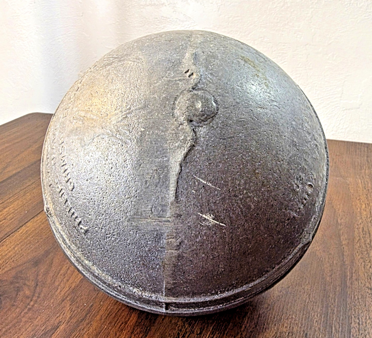 8" Cast Zinc Deep-Sea Trawl Buoy / Fishing Float Phillips Trawl, Grimsby England