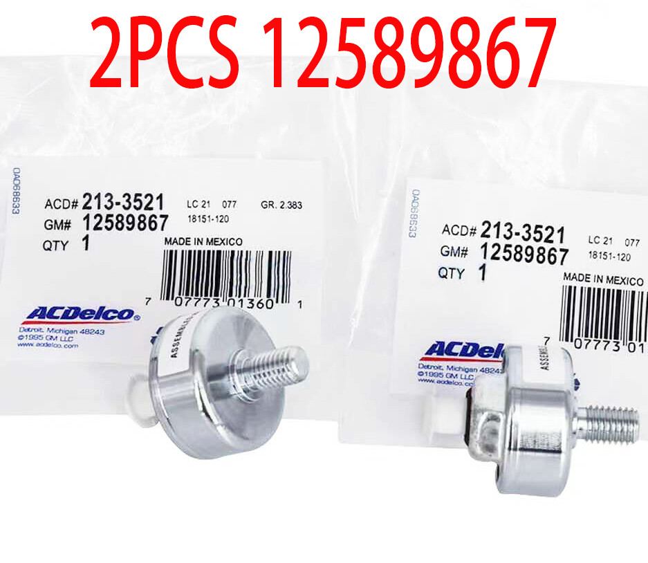 2PCS Genuine GM OEM 213-3521 12589867 Knock Sensors Chevy Silverado Express GMC