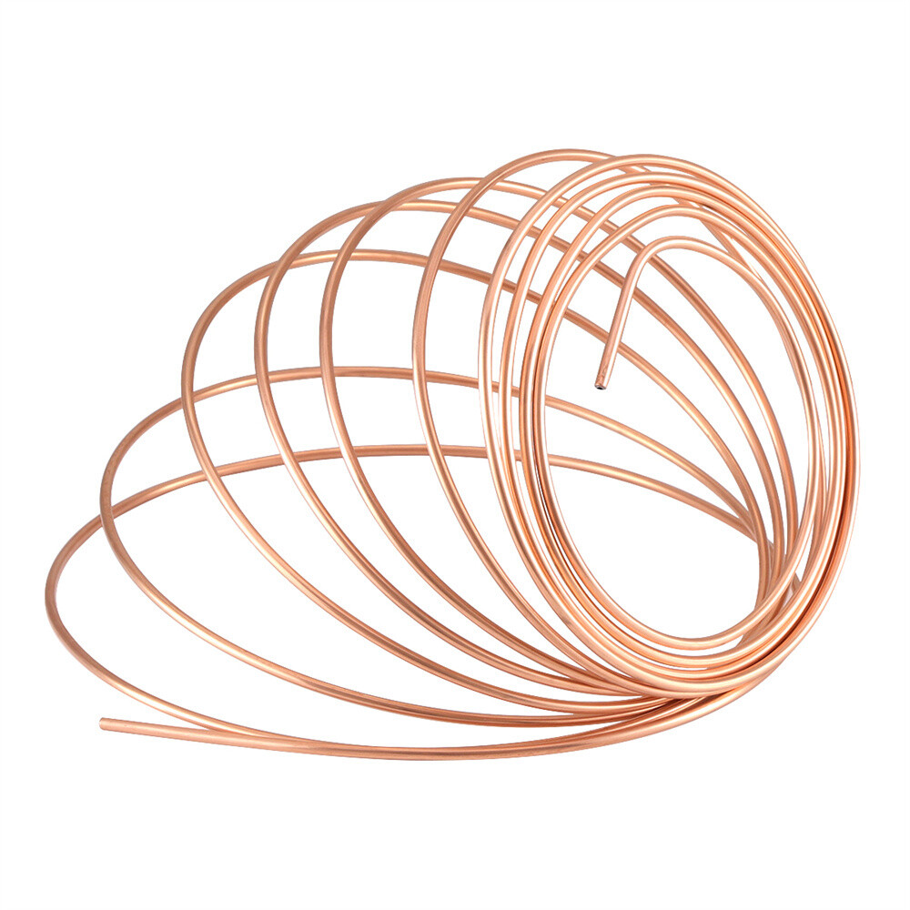 2x Copper Nickel Brake Line Tubing Kit 3/16 OD 25 FT Coil Roll All Size Fitting