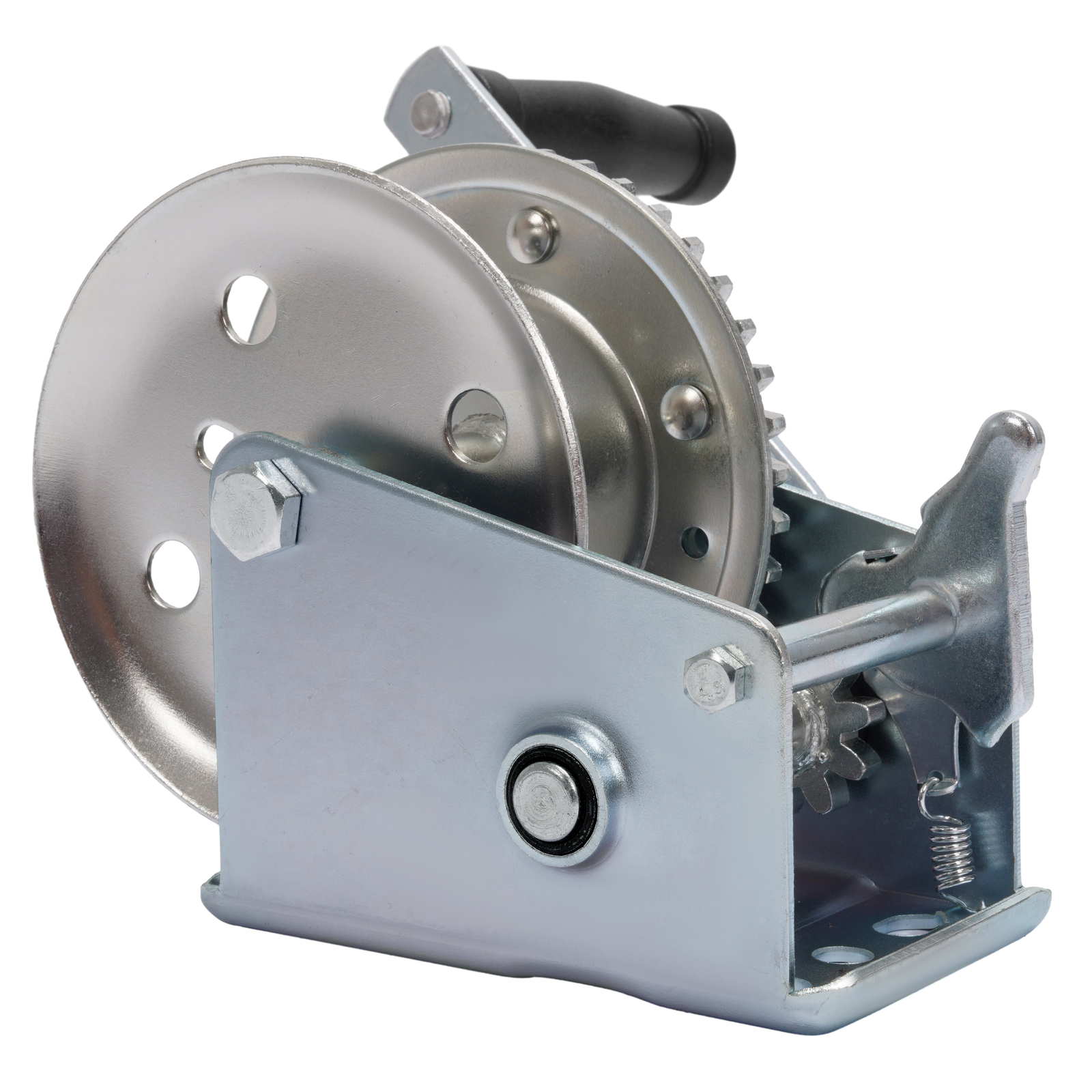 Steel Hand-Crank Marine Winch w/ Ratchet for Boat Trailer 1400LBS Universal ATV