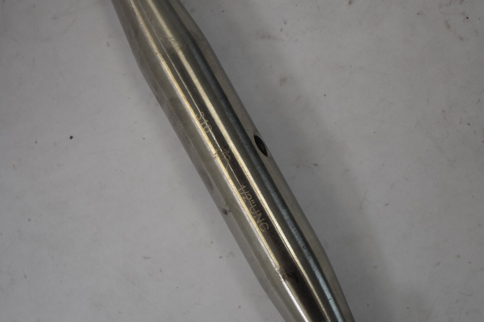 Marine Stainless Steel Closed Body Turnbuckle Jaw Rigging 1/2" 1200 lbs Capacity