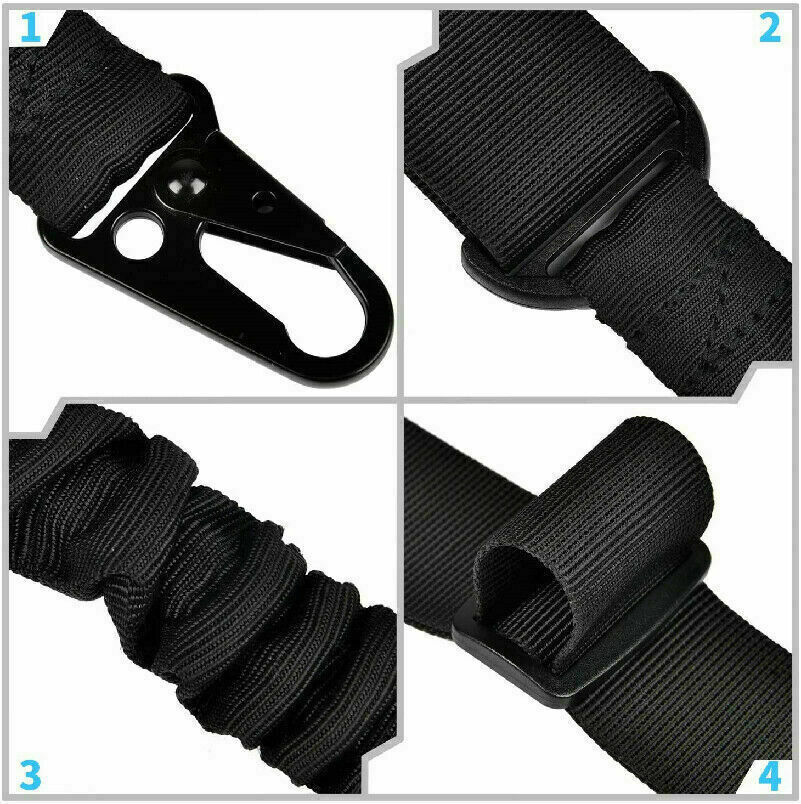 Tactical 2 Point Sling QD Swivel Rifle Adjustable Gun Sling Strap w/ MLOK Swivel
