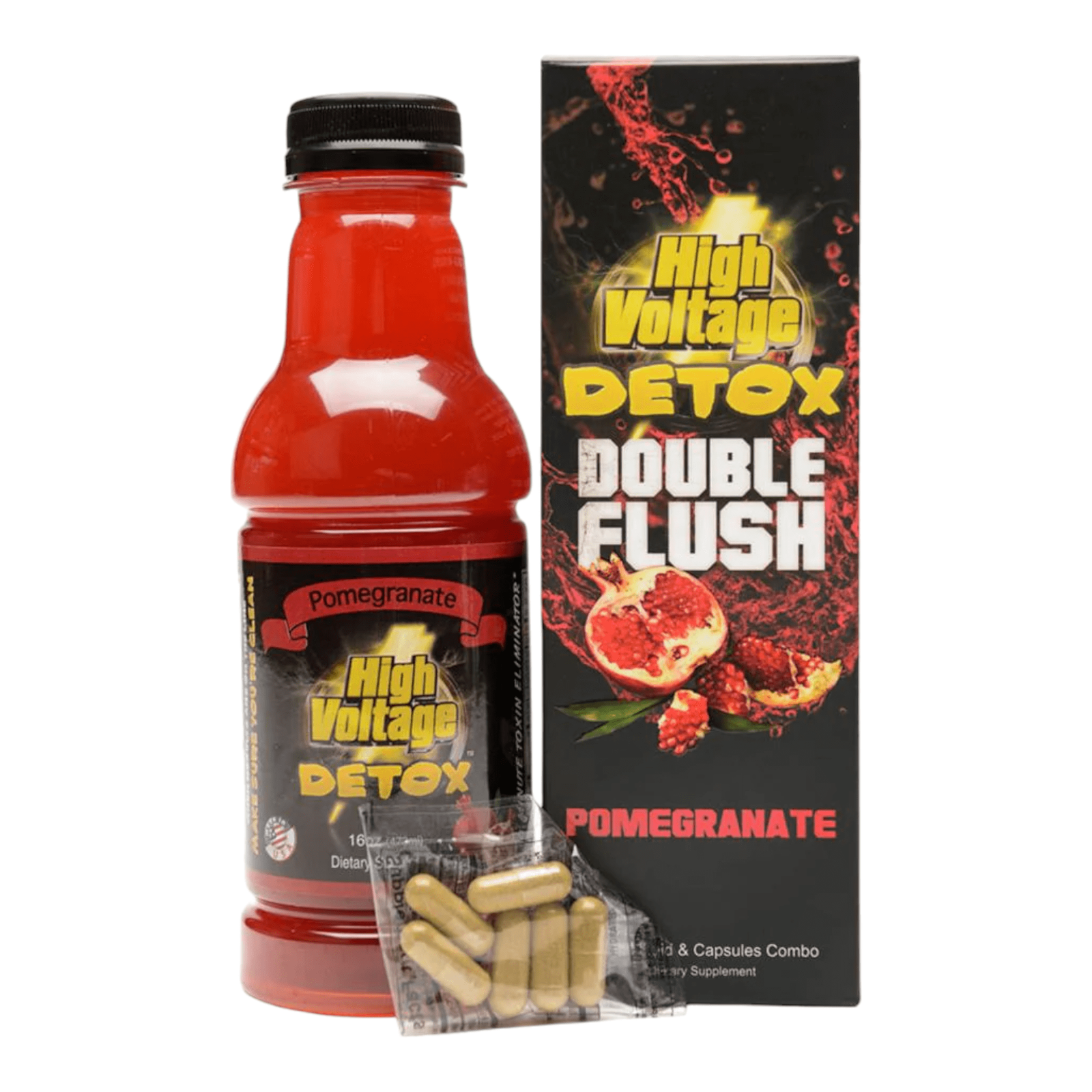 High Voltage | Detox Double Flush 16oz + Capsules
