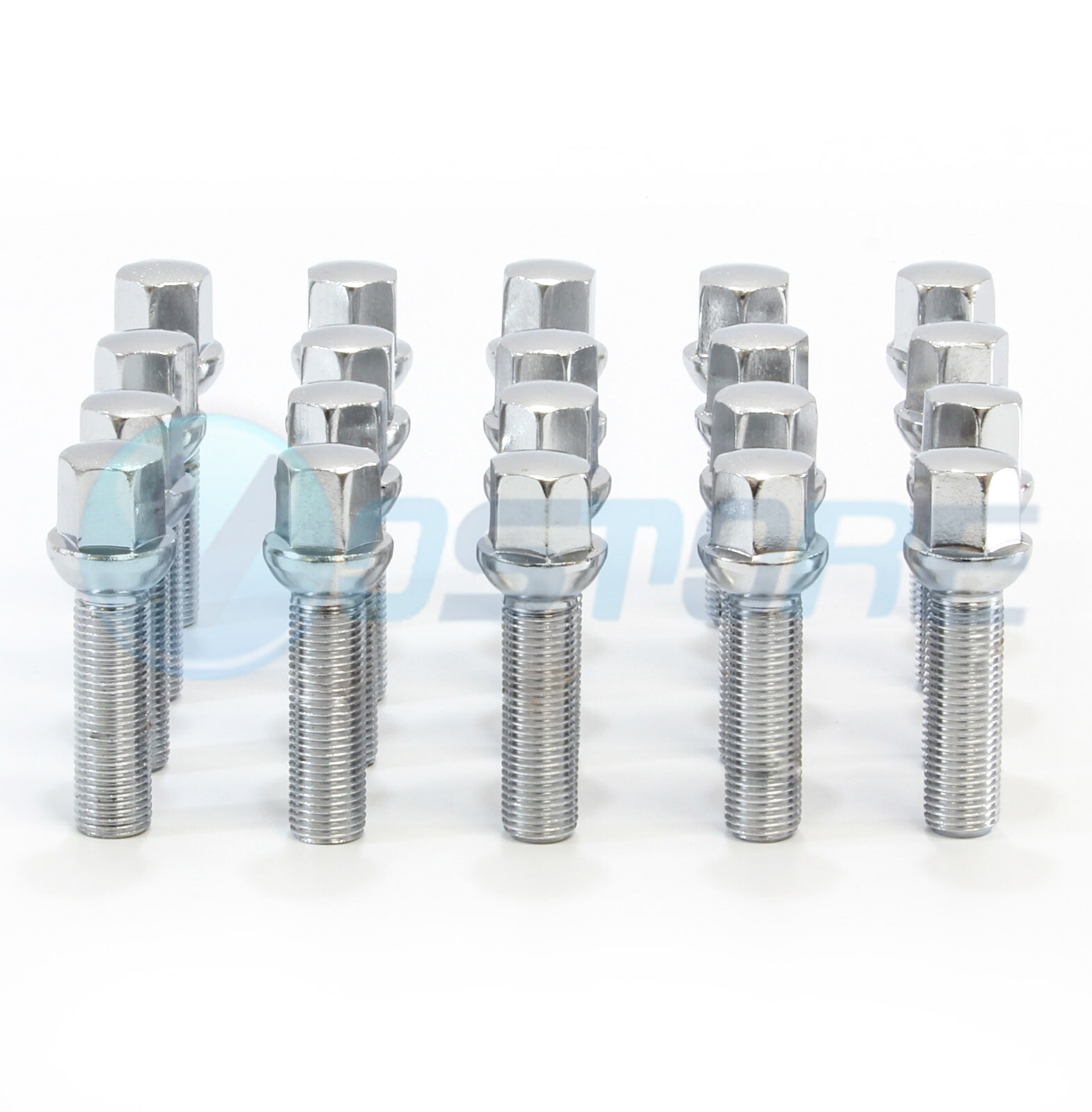 (20) 14x1.5 Lug Bolts Nuts for Mercedes Benz ML350 S500 GLK350 S550 CL500 GL450