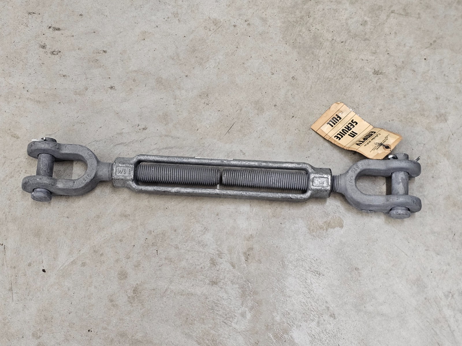 BTC Turnbuckle Jaw Chain Rigging Tension Slack Tightening 1-1/4" 1.25 24-36"