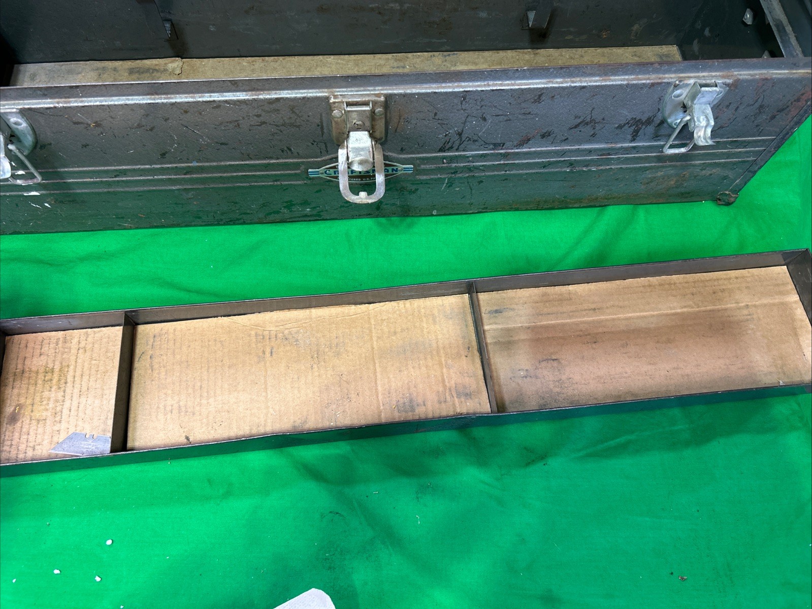 Craftsman 6517 Carpenters Toolbox w/Tray -1950's Logo