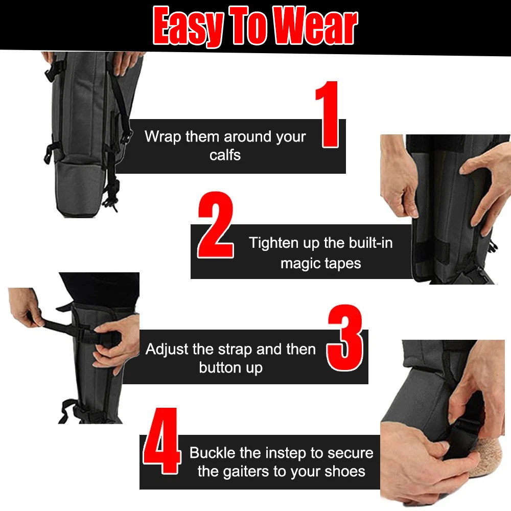Snake Gaiters Anti-Bite Leg Guards Outdoor Protective Chaps for Hiking Camping