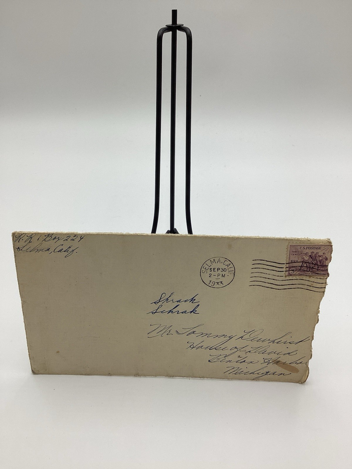 Vintage 1933 Handwritten Letter-House Of David Baseball & Daily Life