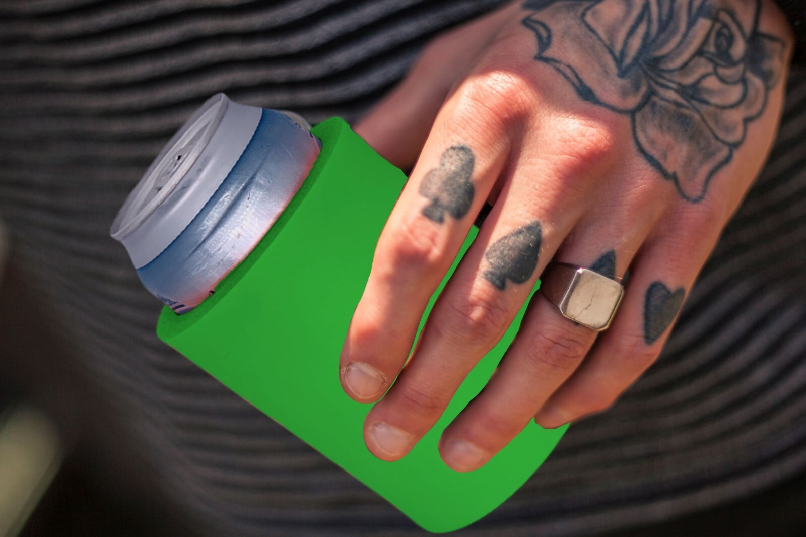 Blank Thick Foam Old School Style Can Coolie: Choose Color and Quantity