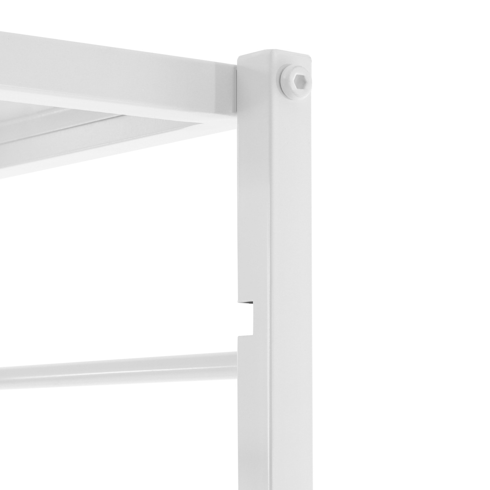 16 Tier White Double Sided Ribbon Organizer Large Capacity Ribbon Storage Holder