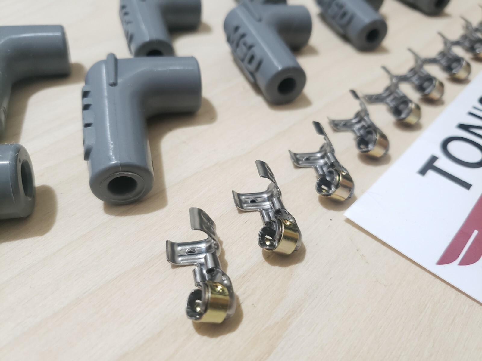 Set of 9 MSD Ignition 8850 Spark Plug Boot And Terminal Set 90 Degree with LOGO