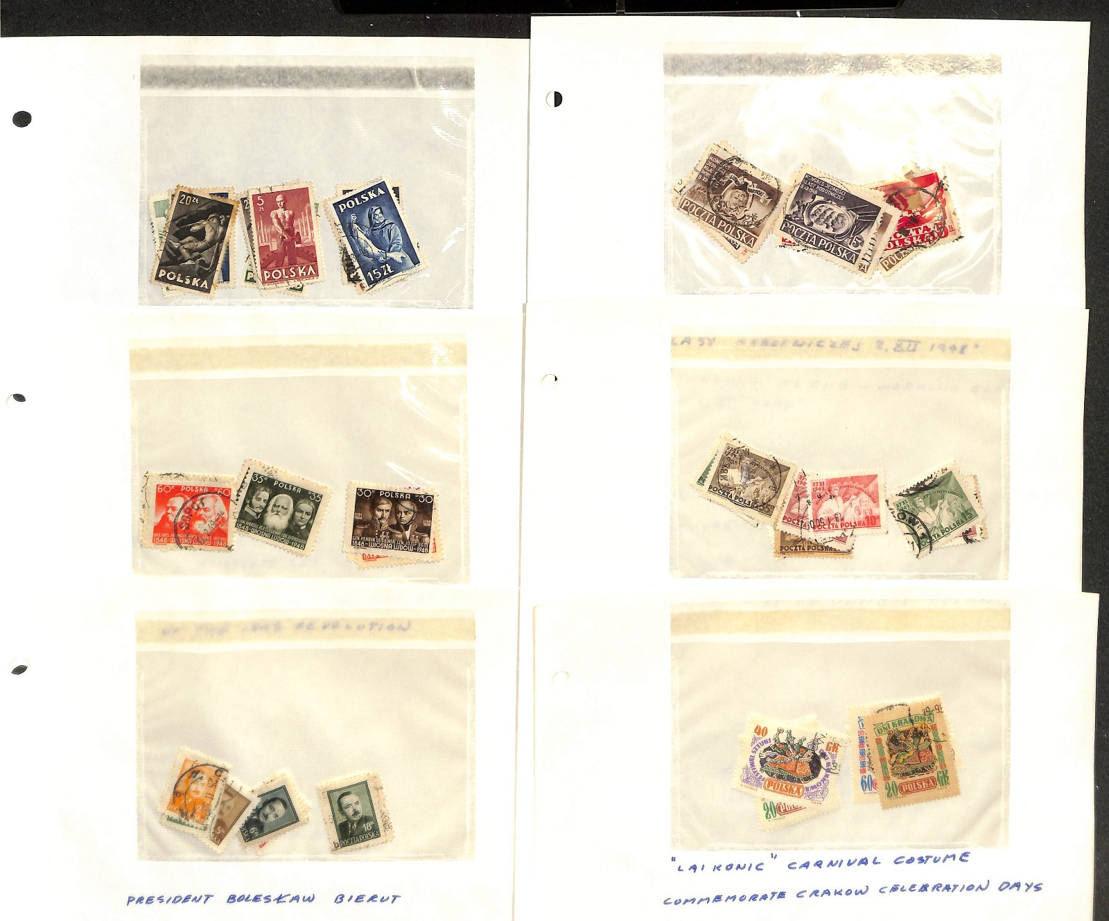Poland Stamp Collection on 30 Pages, Neatly Identified (CB)