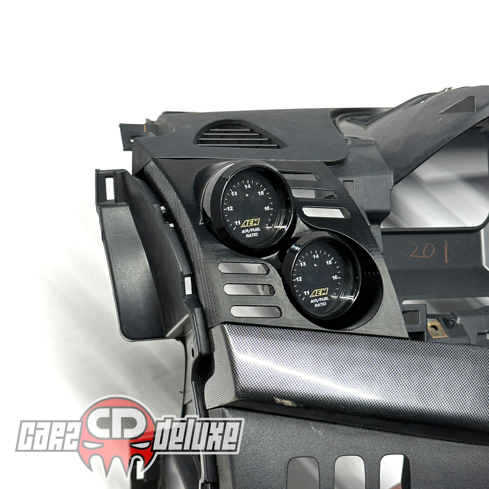 Dual gauge pod mount for EVO X 2008-2017 Lancer functional vent cover trim