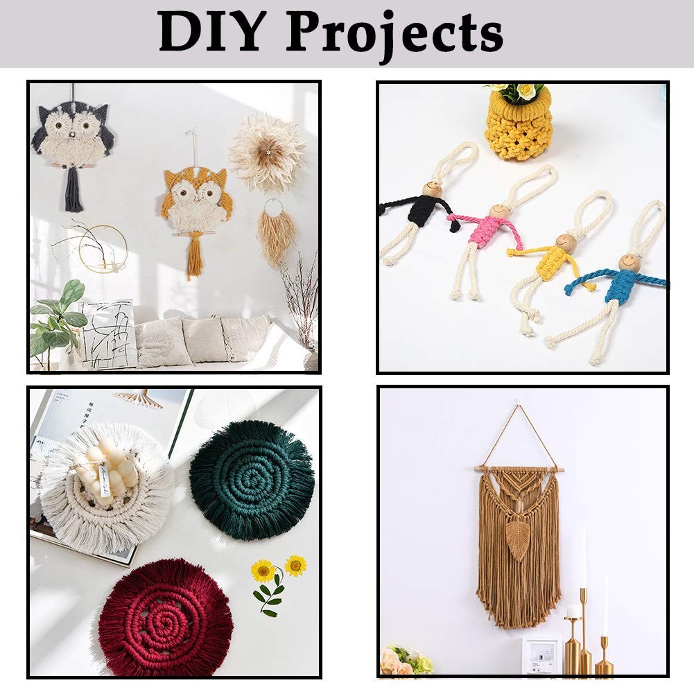 ZXCDINO Olive Green Cotton Macrame Cord, 3mm x x 109yards,