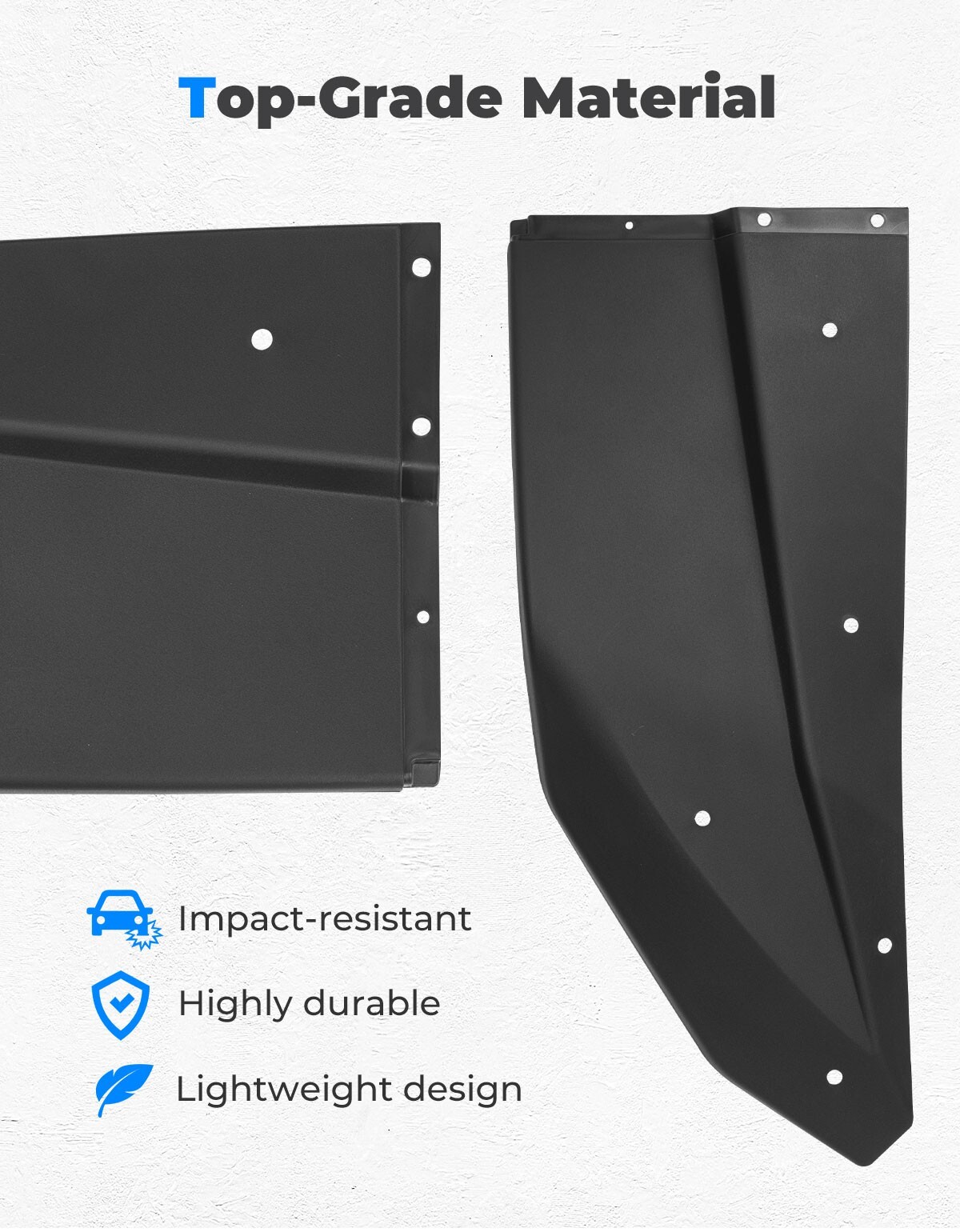 KEMIMOTO Front & Rear Extended XXL Wider Fender Flares for Honda Talon 1000X