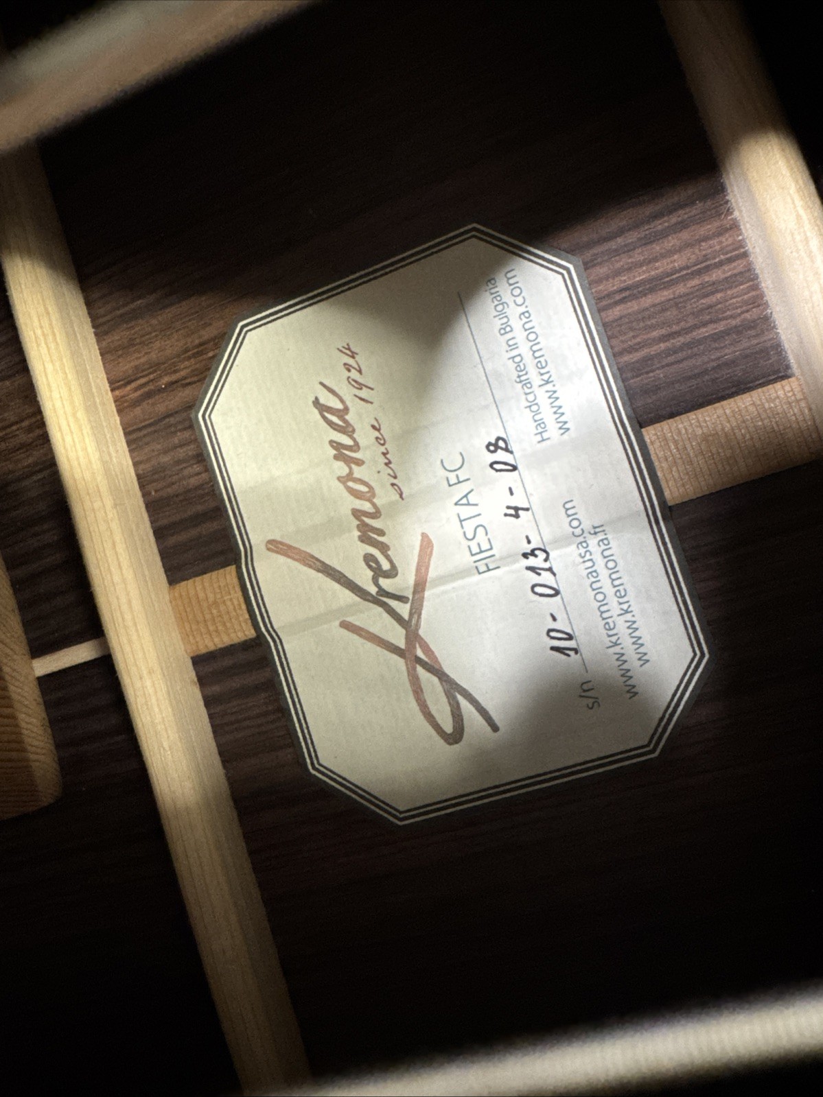 Kremona Fiesta FC Classical Acoustic Guitar w/ Original case - Excellent