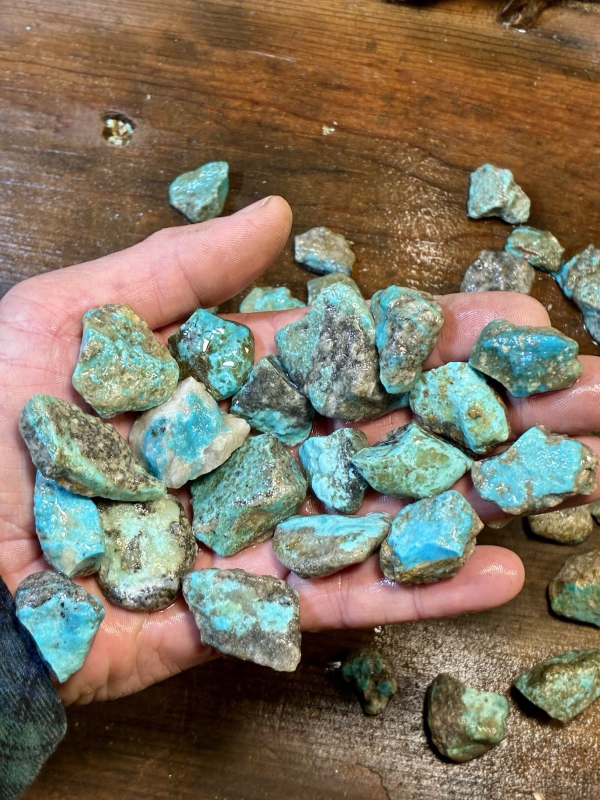 Ribbon & Skin Rock & Kaolin Blues! Ithaca Peak Turquoise! ONLY 5 left! Now $175!