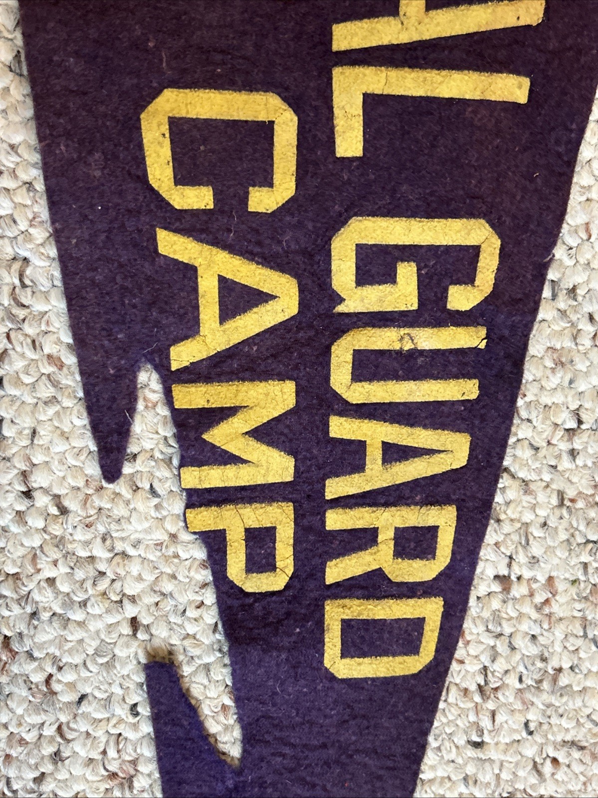 Vintage National Guard State Camp 1939 Pennant WWII Preparation