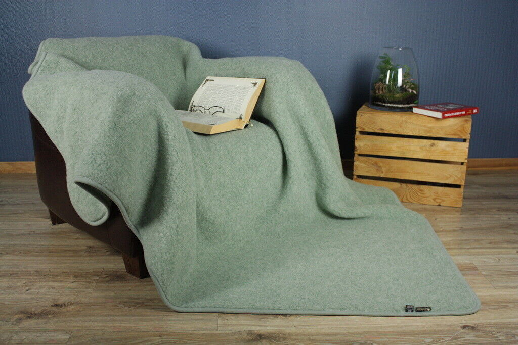 Merino Wool Blanket All sizes WOOLMARK 100% Natural throw