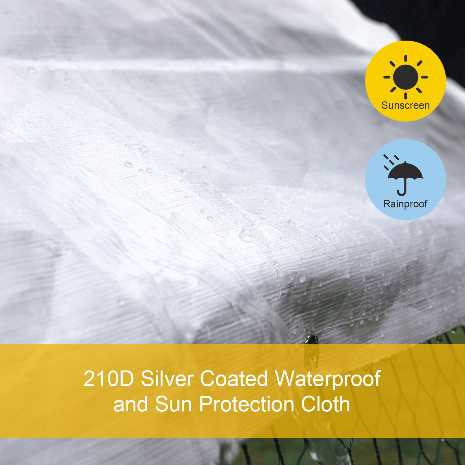 10x10ft Chicken Coop Run Cage Metal Hen House Playpen Enclosures w/Roosting Rack