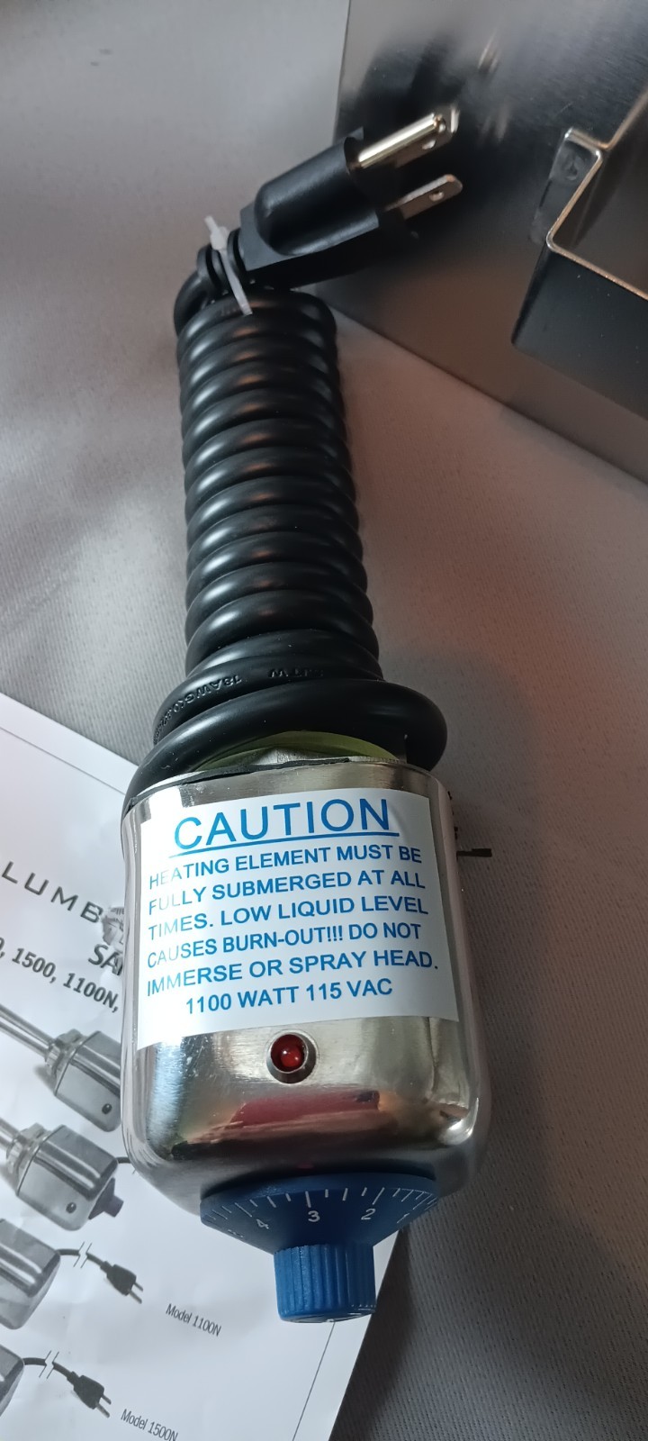 Columbia Sani-Lav Model 558 Knife Sterilizer Stainless Steel Cabinet, New in box