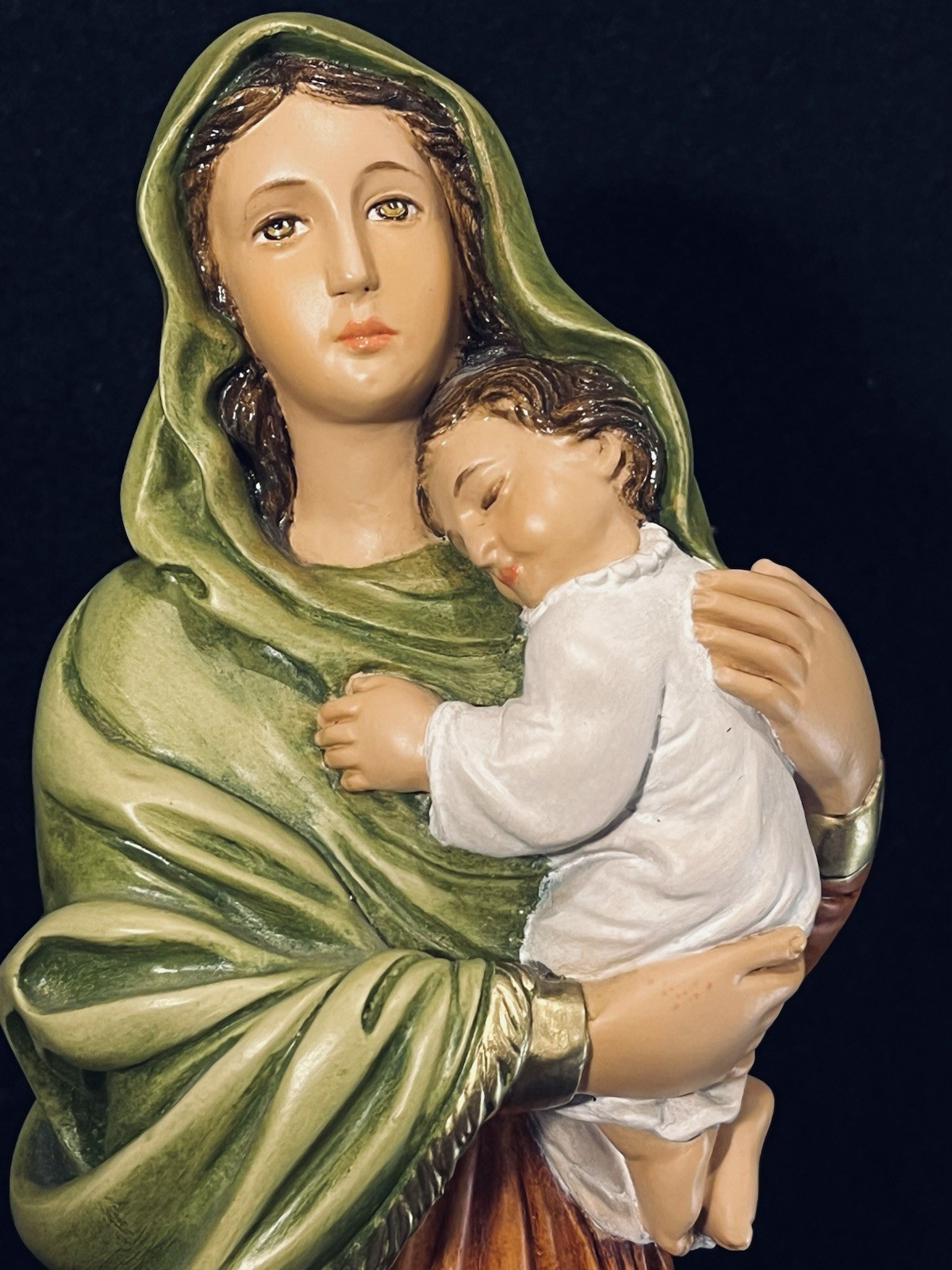 Virgin Mary Madonna Child Statue Catholic Religious 11” Mother & Baby Jesus