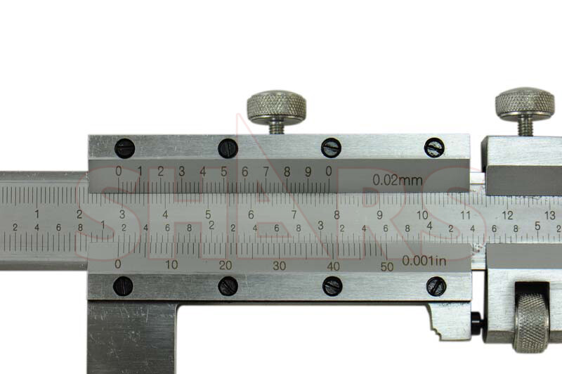24" / 600mm Heavy Duty Vernier Caliper 3.94" Jaw Depth + Inspection Report R}