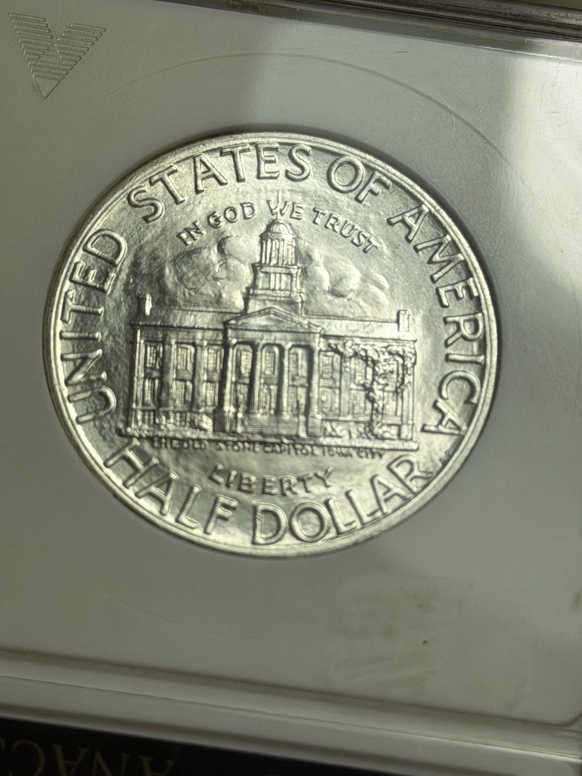 1946 P Iowa Commemorative 90% Silver Half Dollar ANACS MS 64 Vintage Soapbox