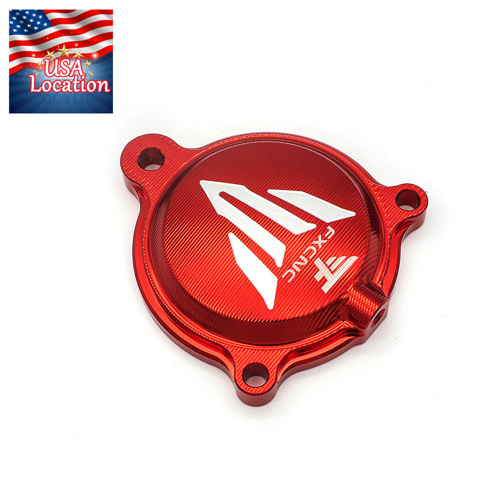 Red Engine Protect Guard Cover Stator For YFM 700 Raptor YFM700R 2007-2020 FXCNC