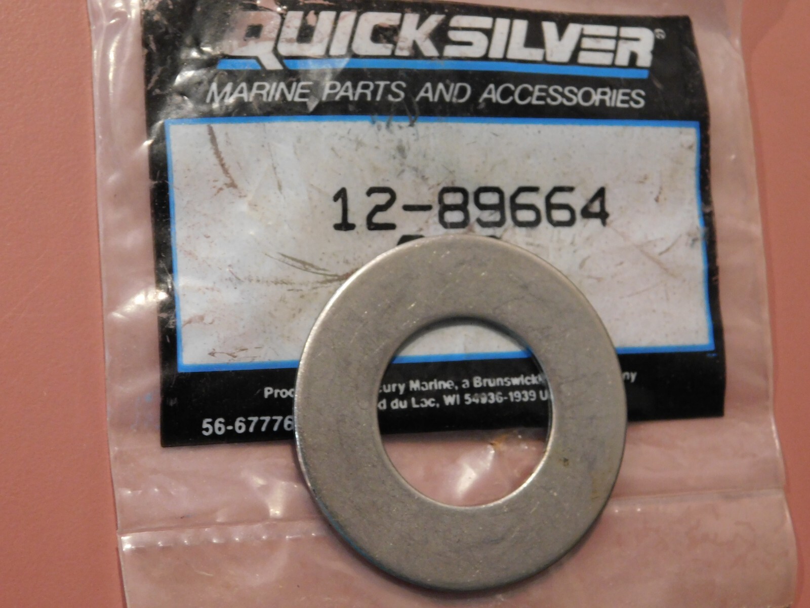 Mercury Quicksilver 12-89664 WASHER SEA WATER PUMP BRAND NEW OE FAST FREE SHIP!!