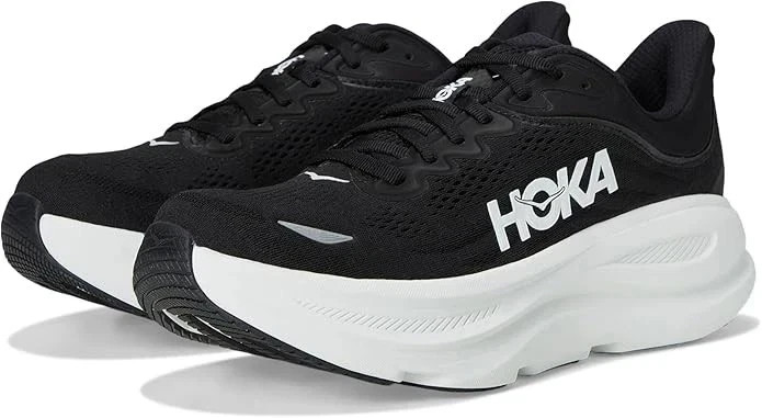 Hoka Bondi 9 Men Shoe Running Sneaker Black White
