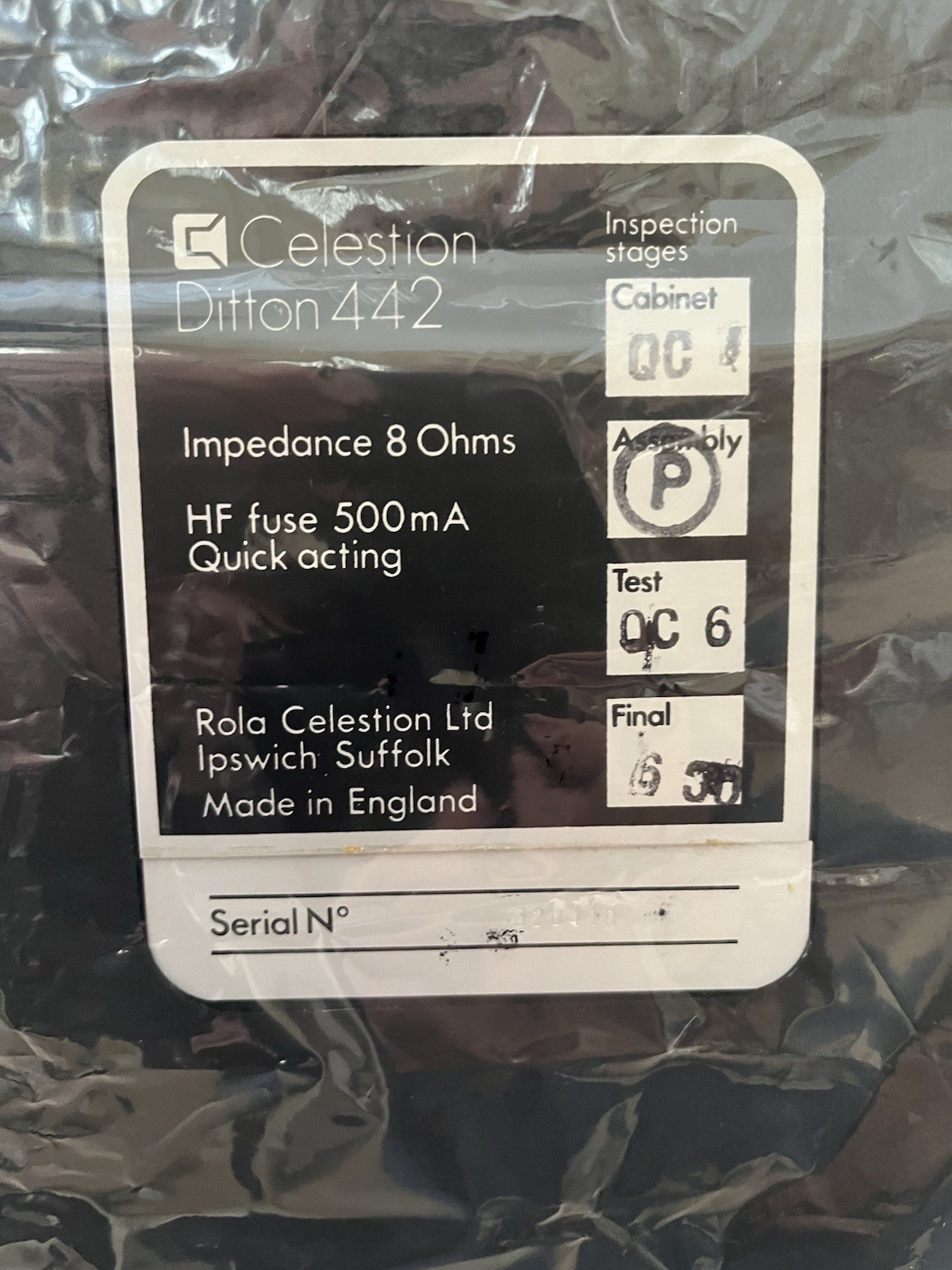 Amazing Pair of NOS Celestion Ditton 442 3-Way 12" Woofer Floorstand Speakers