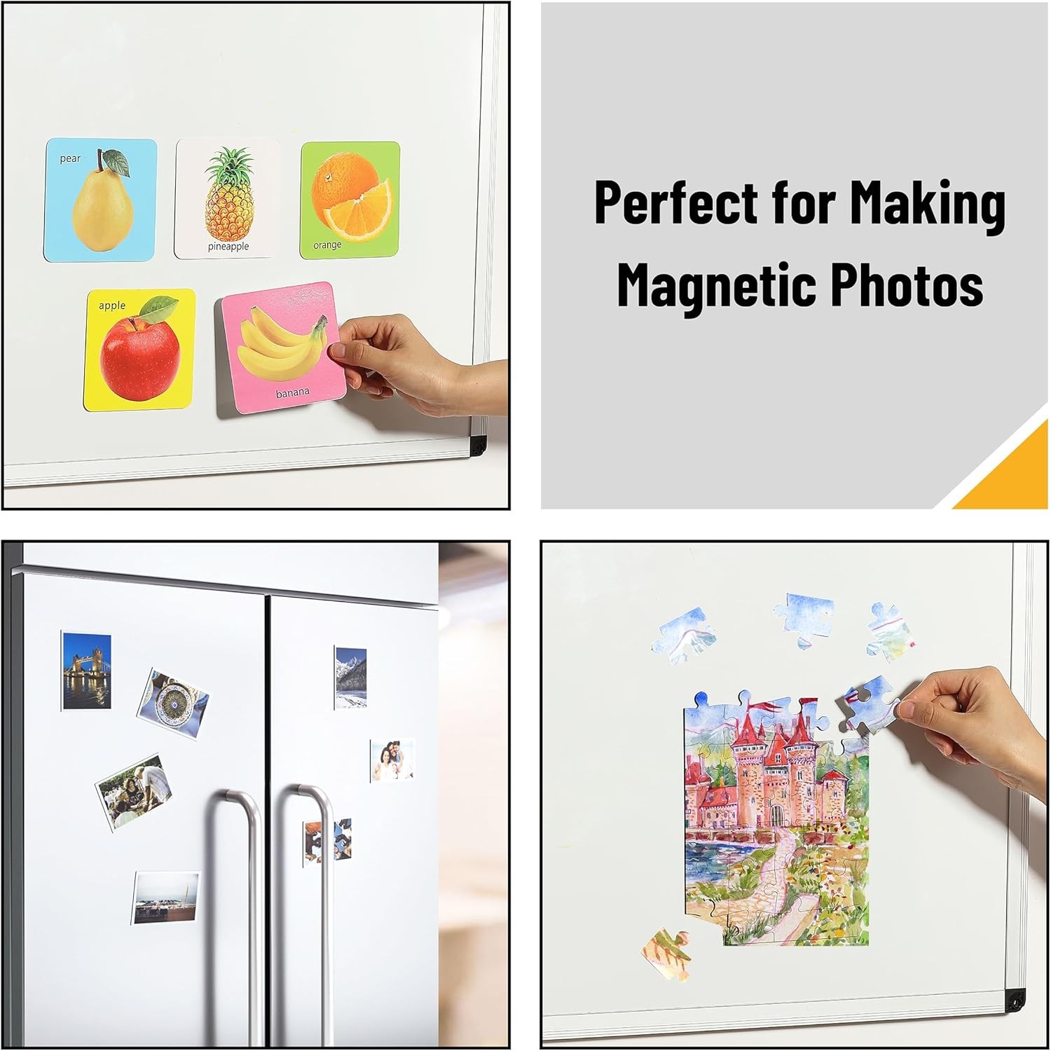 Mr. Pen- Adhesive Magnetic Sheets, 8" x 10", 4 Pack, Magnetic Sheet, Magnetic Pa