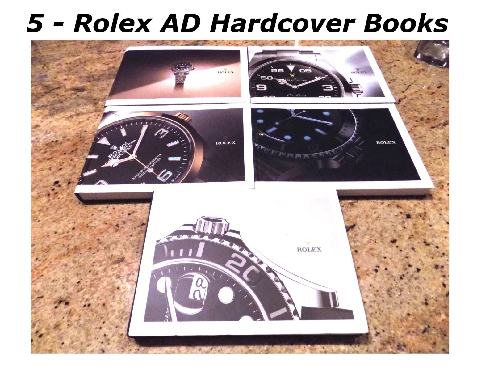 ROLEX Watch Catalog Hardcover Book Set Daytona, GMT,  Submariner etc