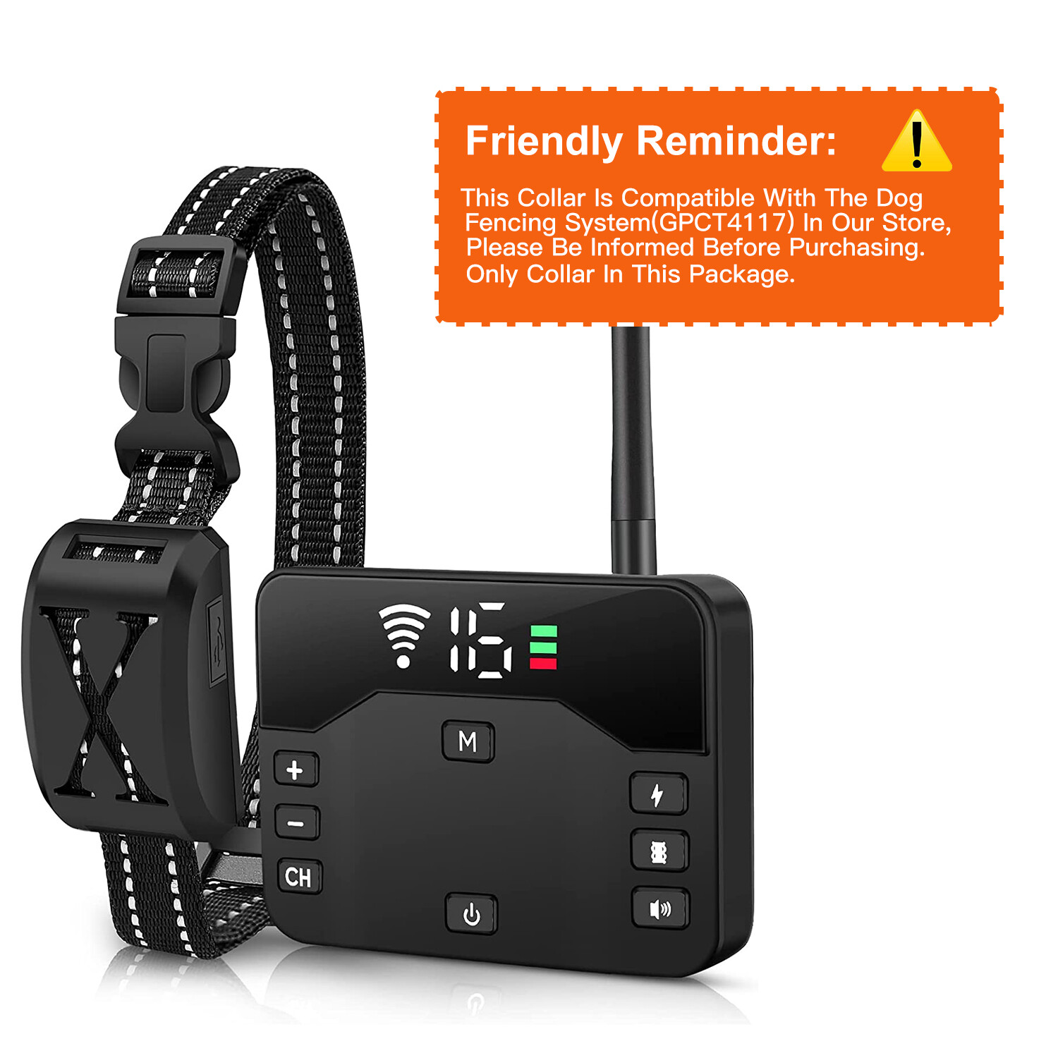 Electric Fence for Dogs 2 in 1 Wireless Dog Fence Collar Pet Containment System