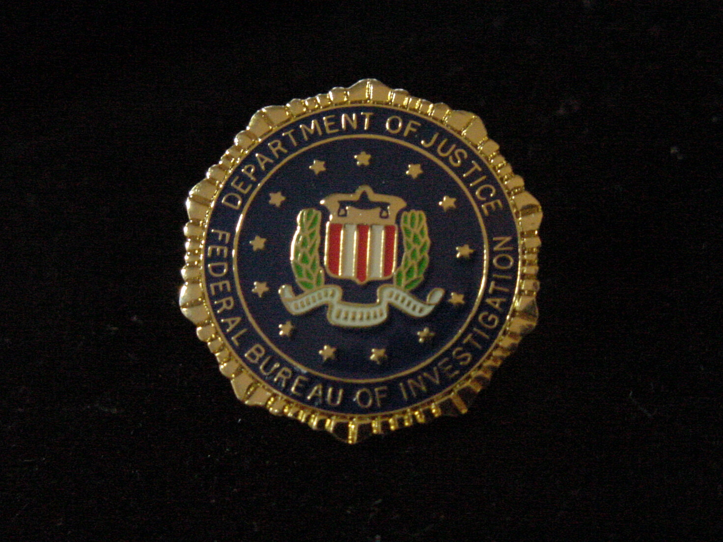FBI Lapel Pin color seal New