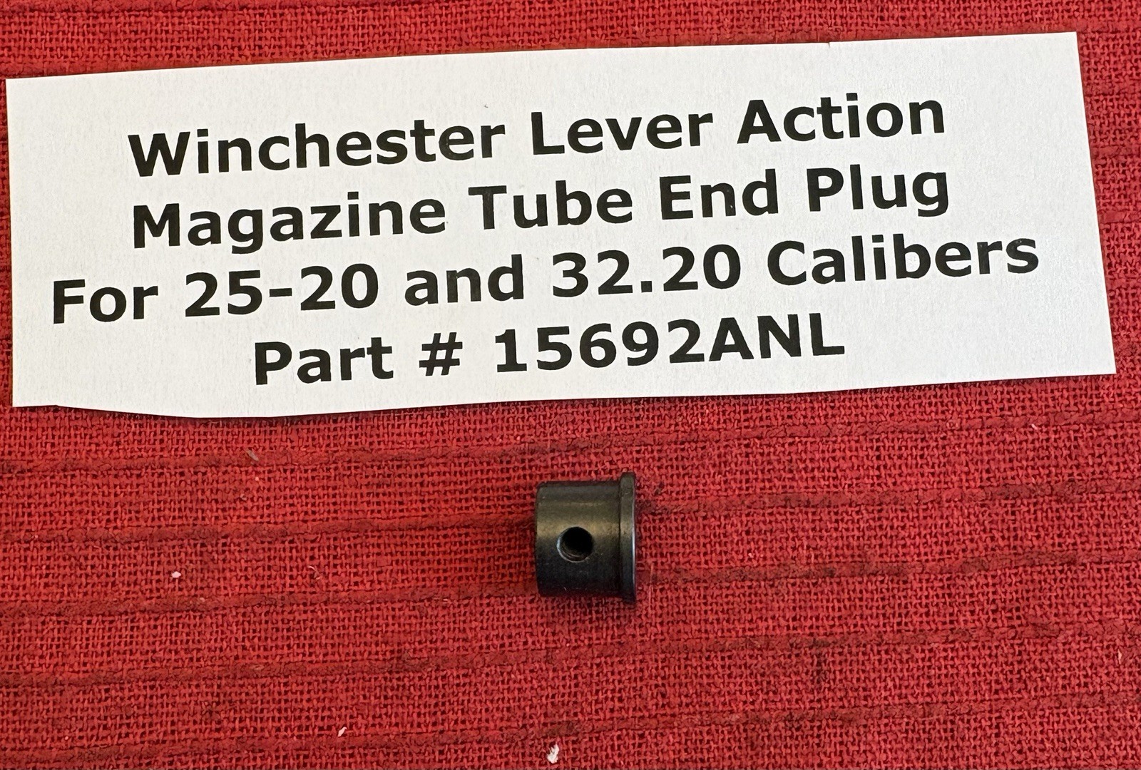 Winchester 1873, 92, 94 Magazine Tube End Plug NO Lip 25 & 32 Caliber 15692ANL