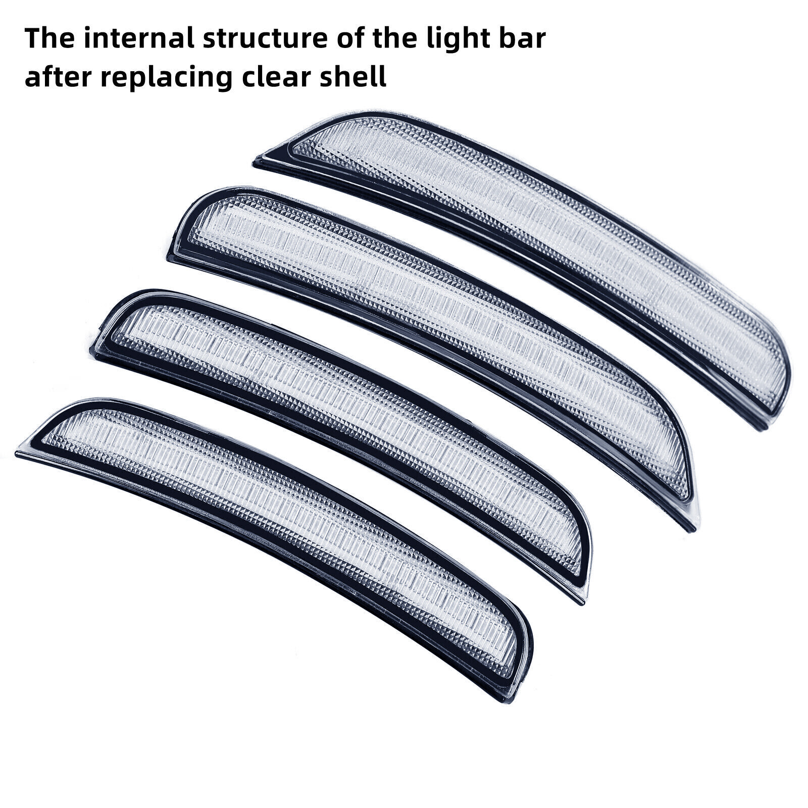 For 2015-2022 Dodge Charger Smoked Lens LED Rear &Front Bumper Side Marker Light