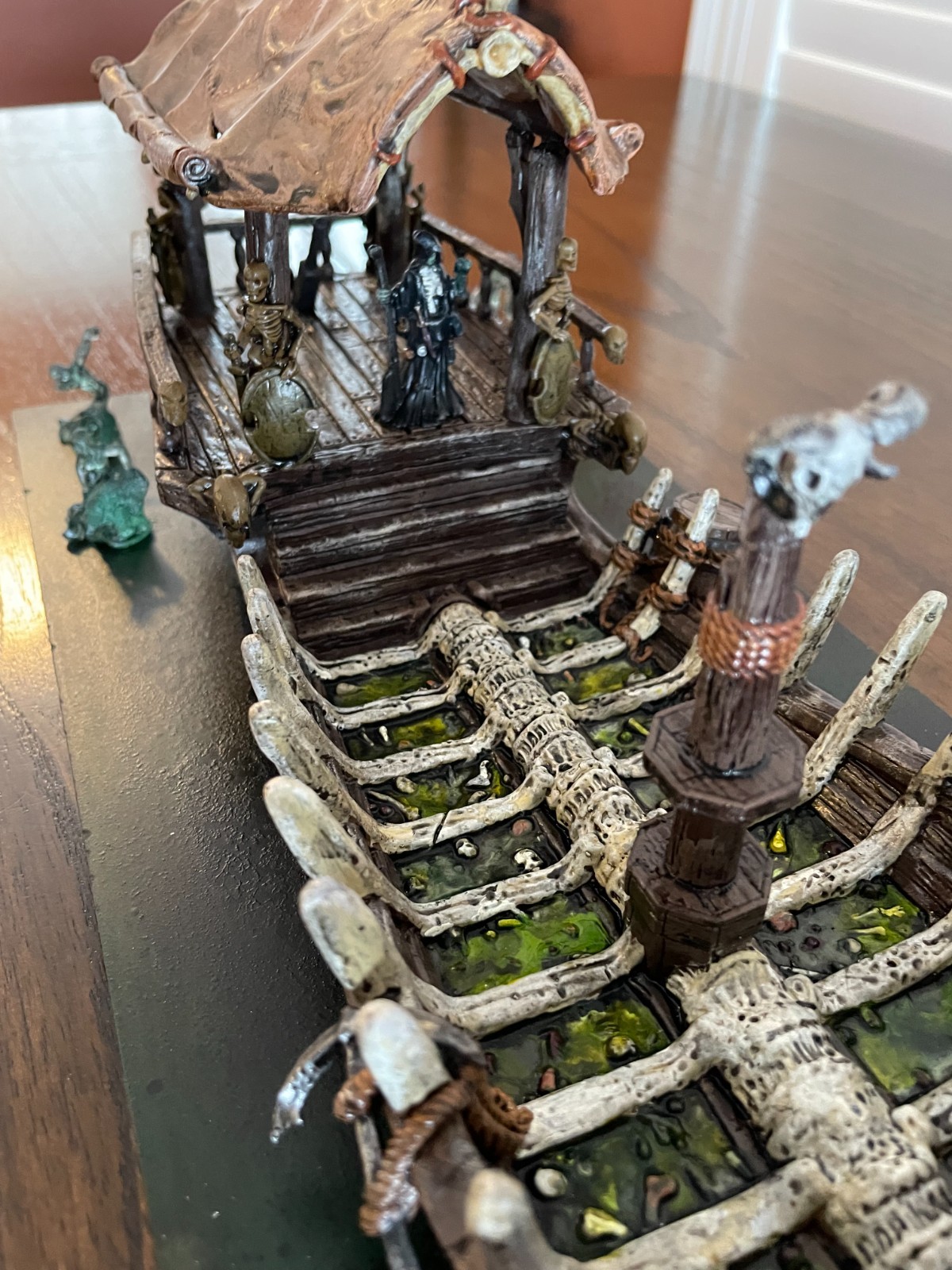 Stygian Barge -Bones Plastic - Reaper - Well Painted and Based