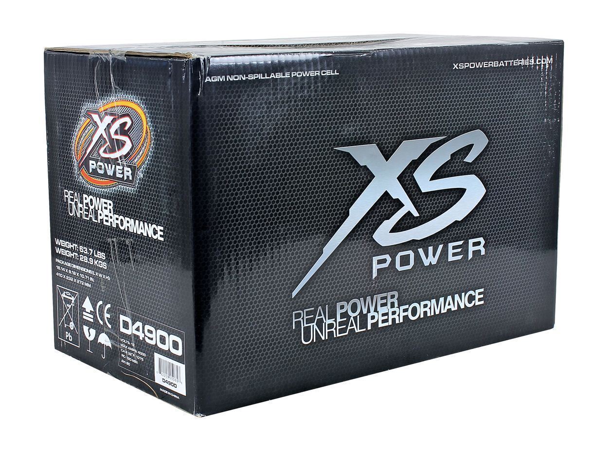 XS Power D4900 4000 Amp 12V Group 49 Power Cell Car Audio Sealed AGM Battery