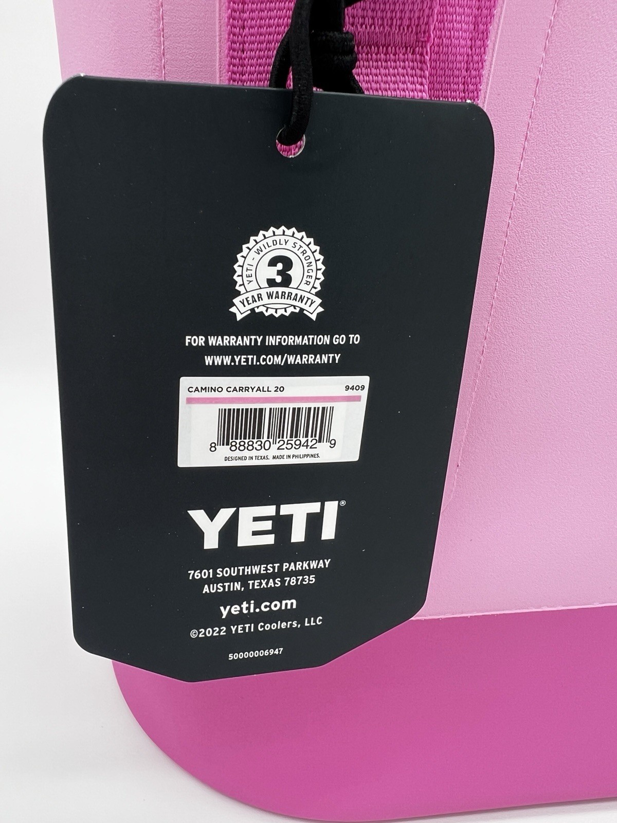 YETI Camino 20 Carryall Tote Power Pink Beach Ready Bag New Retired Color