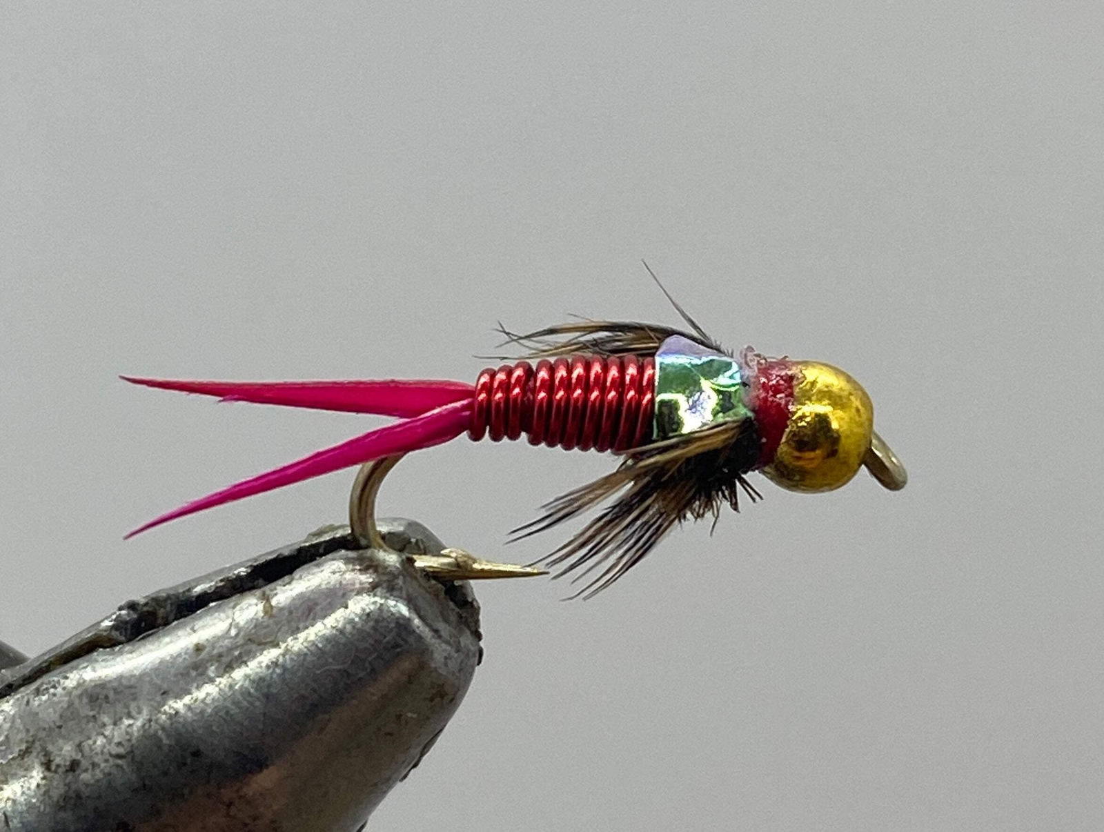 One Dozen (12) - Beadhead Copper John Red Nymph- Strike Fly Company