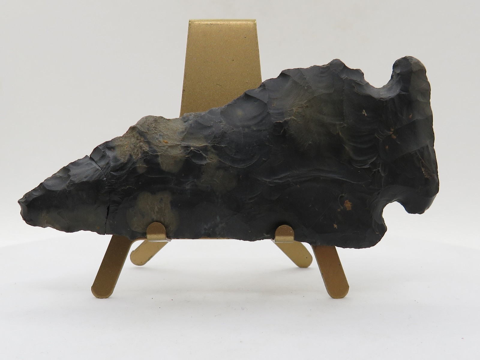 3½" SIDE NOTCHED INDIAN ARROWHEAD - AUTHENTIC with GREAT COLOR! *