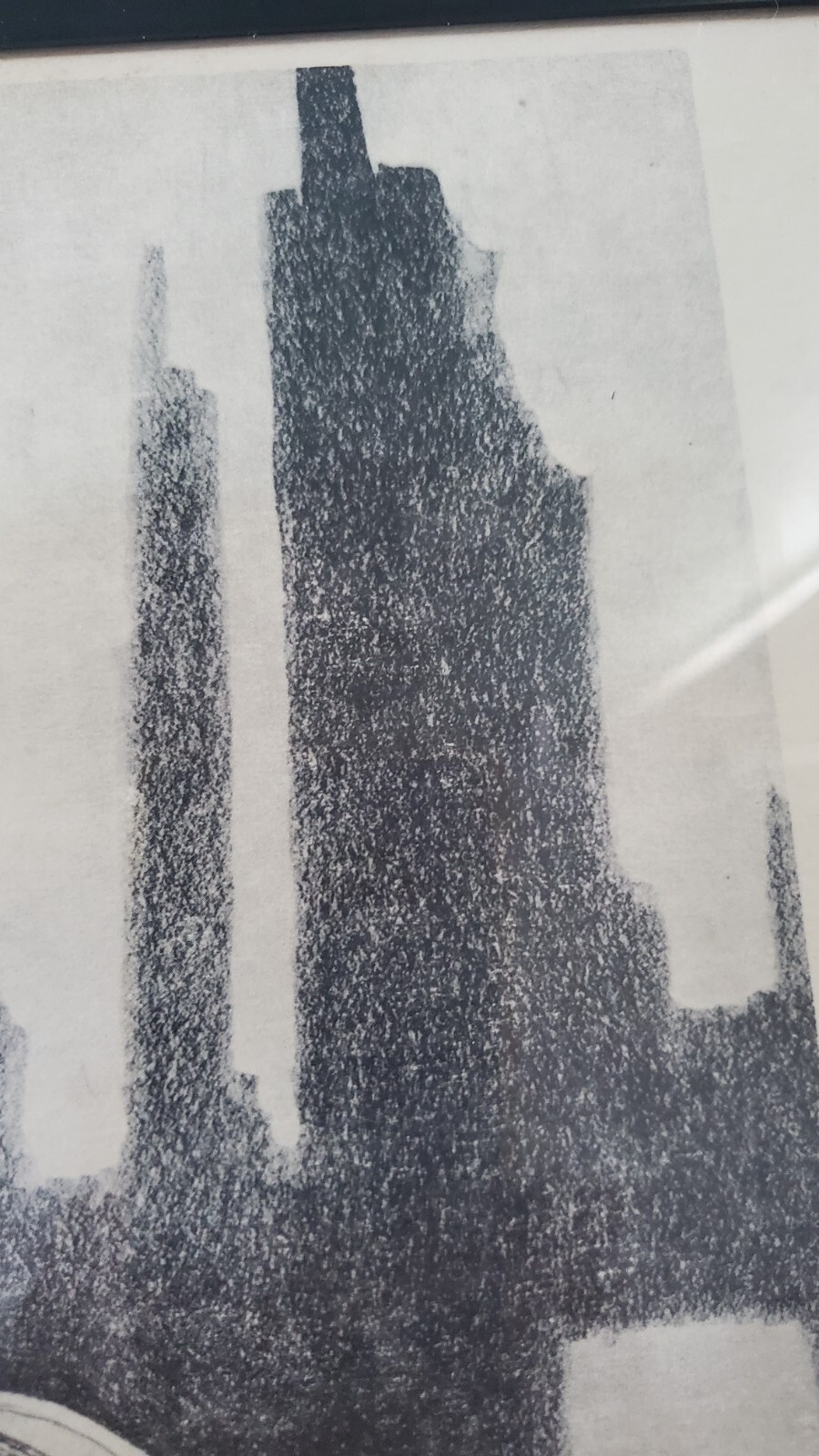 VTG Charles Wilbert White A Reflection of The Time Lithograph Framed 17x11 RARE