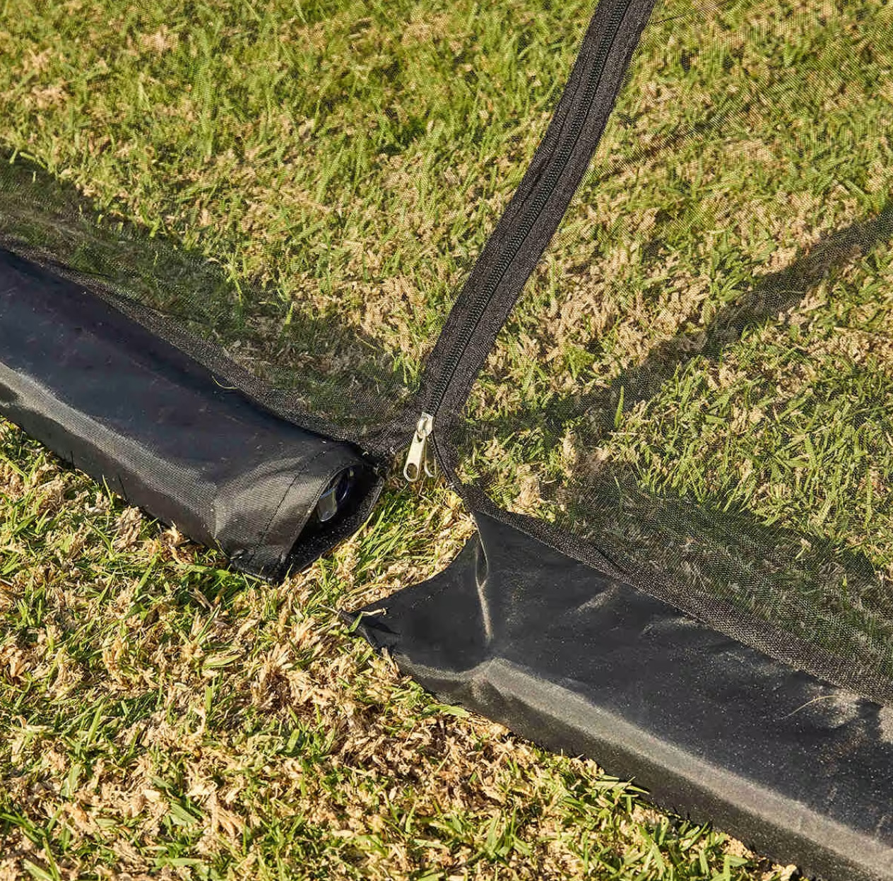 10-11 FT Outdoor Patio Umbrella Mosquito Net, Polyester Black Mesh Screen