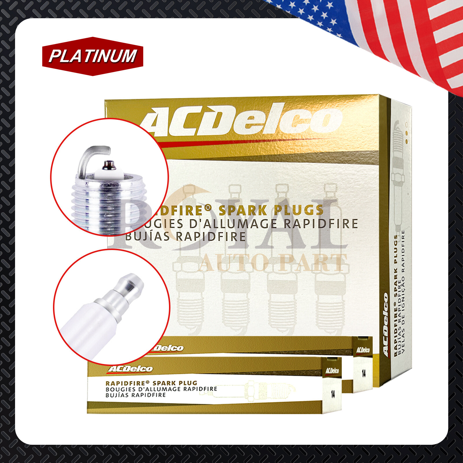 GM02 Distributor & ACDelco Spark Plugs & Wires for 96-05 Chevy GMC Truck 4.3L