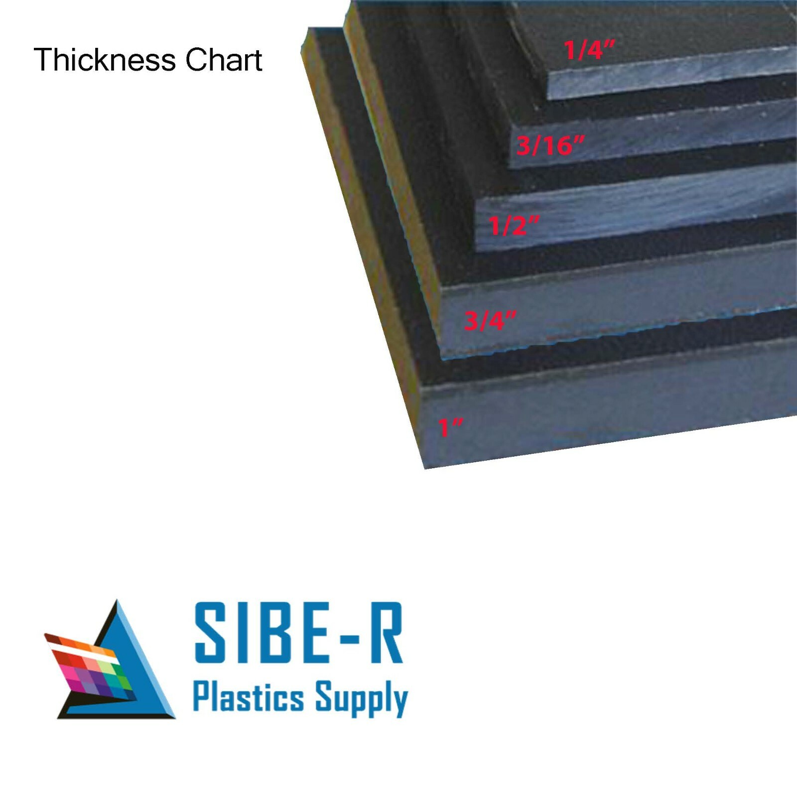 BLACK KING STARBOARD 3/4" X 6" X 12" POLYMER HDPE SEA PLASTIC SHEET