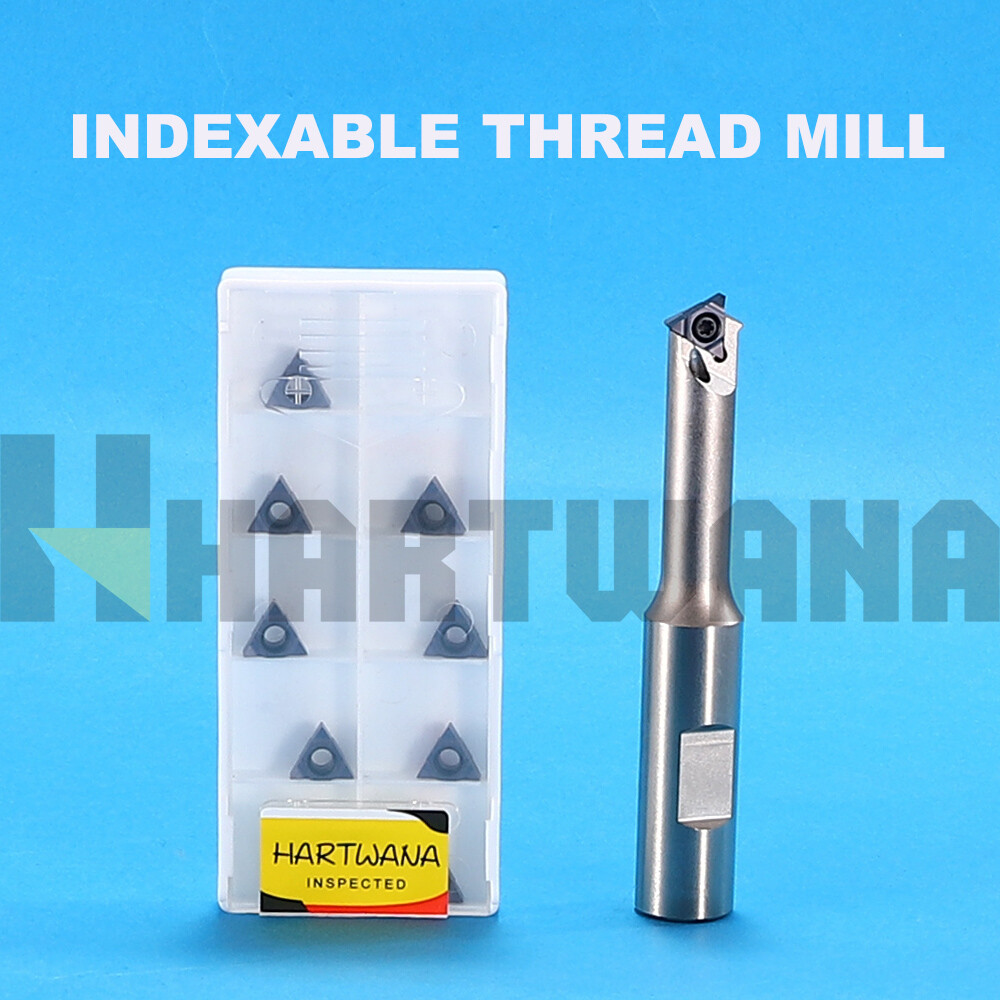 Indexable Thread Mill 1 Flute Internal Cooling Carbide For 60 Degrees 2.0-4.0