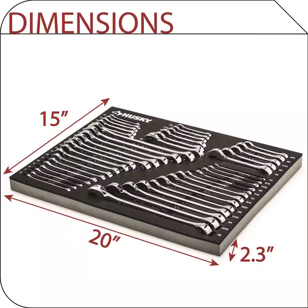 NEW EVA Tray for 44-PCS Combination Wrench Set SAE and MM Foam Storage