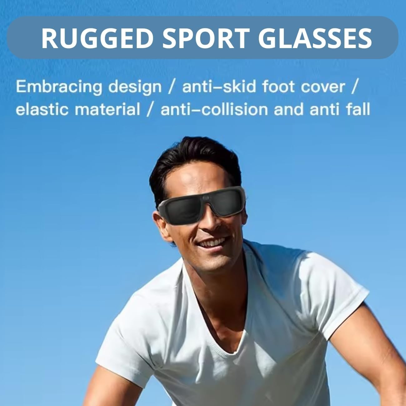 4k Camera Glasses for Action Sports, HD Video Recording Glasses with 128GB